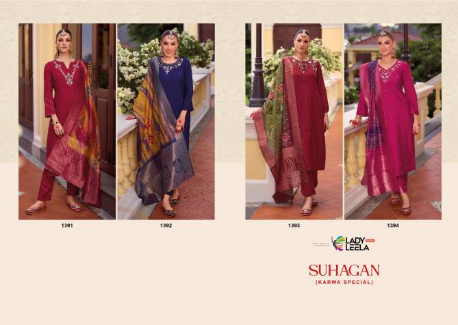 Suhagan By Lady Leela Viscose Designer Kurti With Bottom Dupatta Wholesale Price In Surat